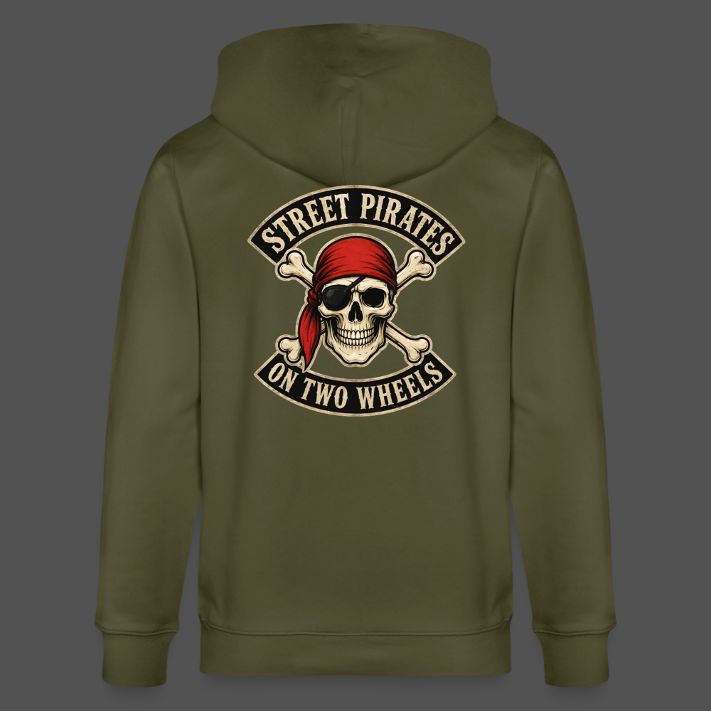 Street Pirates – On Two Wheels Zipper Hoodie (Backprint)