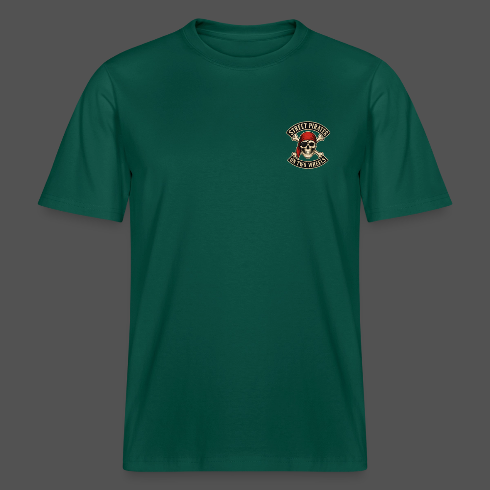 Street Pirates On Two Wheels Backprint T-Shirt