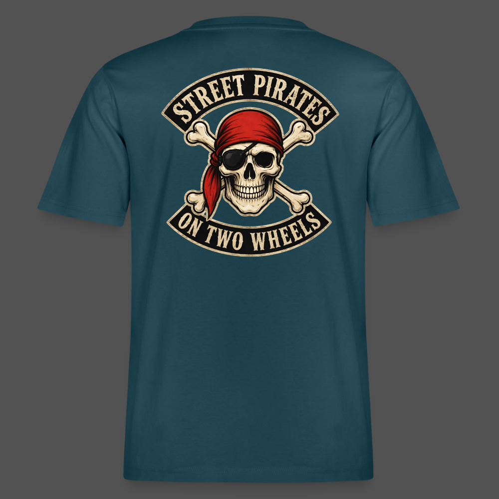 Street Pirates On Two Wheels Backprint T-Shirt