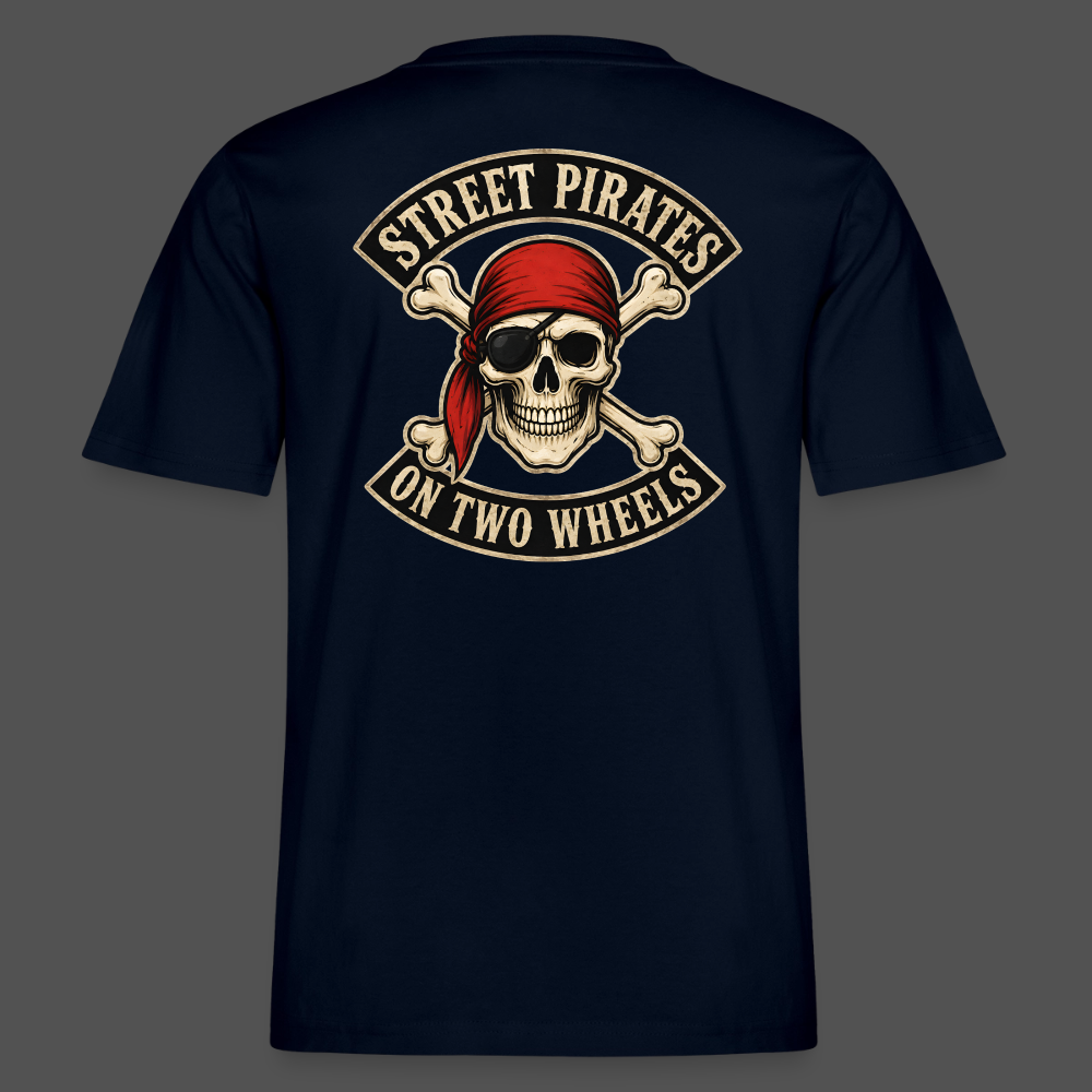 Street Pirates On Two Wheels Backprint T-Shirt